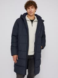 Тёплая удлинённая куртка с капюшоном ZOLLA