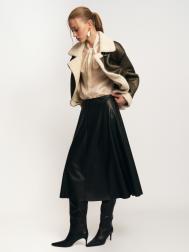 Юбка миди из экокожи ZOLLA