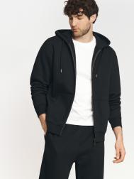 Толстовка на молнии с капюшоном однотонная ZOLLA