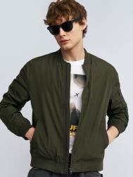 Куртка-бомбер на молнии без утеплителя ZOLLA