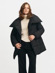 Тёплая куртка с воротником и поясом ZOLLA