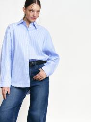 Рубашка из хлопка с узором в полоску ZOLLA