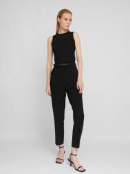 Офисные брюки силуэта Slim с ремнём и стрелками ZOLLA