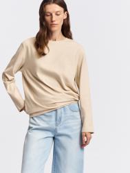 Лонгслив оверсайз фасона из хлопка ZOLLA