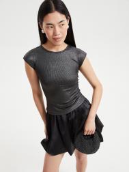 Юбка-баллон мини из атласа на резинке ZOLLA