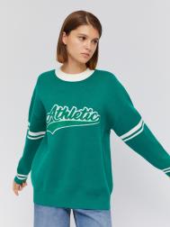 Трикотажный джемпер с надписью в колледж-стиле ZOLLA