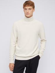 Хлопковая трикотажная водолазка с воротником гольф ZOLLA