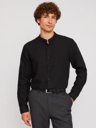 Офисная рубашка с воротником-стойкой и длинным рукавом ZOLLA