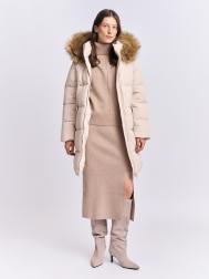 Тёплая куртка-пальто с капюшоном ZOLLA