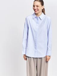 Рубашка прямого фасона с узором в полоску ZOLLA