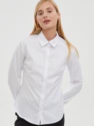 Офисная рубашка с отложным воротником и длинным рукавом ZOLLA