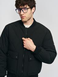 Тёплая стёганая куртка-бомбер на синтепоне ZOLLA