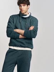 Утеплённый худи с воротником-хомутом ZOLLA