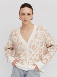 Вязаный леопардовый кардиган на пуговицах ZOLLA