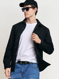 Утеплённая трикотажная куртка-рубашка с начёсом ZOLLA