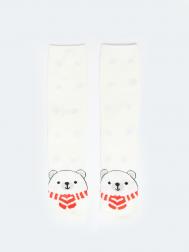 Тёплые махровые носки с новогодним принтом ZOLLA