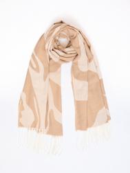 Тканевый шарф с длинной бахромой ZOLLA