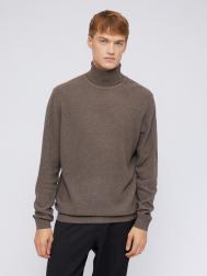 Хлопковая трикотажная водолазка с воротником гольф ZOLLA