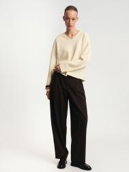 Офисные брюки фасона Balloon с защипами ZOLLA