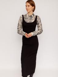 Платье-футляр без рукавов с имитацией корсета ZOLLA