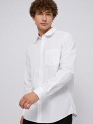 Офисная рубашка прямого силуэта с карманом ZOLLA