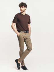 Брюки силуэта Slim из хлопка ZOLLA