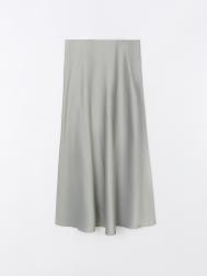 Атласная юбка миди на резинке ZOLLA