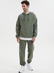 Утеплённые брюки-джоггеры из хлопка с начёсом ZOLLA