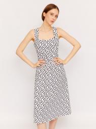 Сарафан из хлопка с узором в горошек ZOLLA