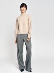 Вязаный свитер с воротником-стойкой ZOLLA