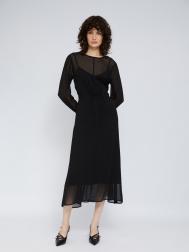 Шифоновое платье миди с нижней комбинацией ZOLLA