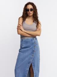 Майка-топ из вискозы без рукавов ZOLLA