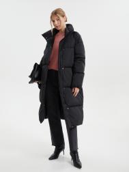 Тёплая куртка-пальто с воротником-стойкой ZOLLA