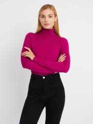 Свитер-водолазка из тонкого вязаного трикотажа с длинным рукавом ZOLLA