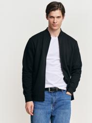 Утеплённая трикотажная толстовка-бомбер на молнии ZOLLA