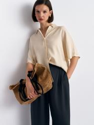 Рубашка из вискозы с коротким рукавом ZOLLA