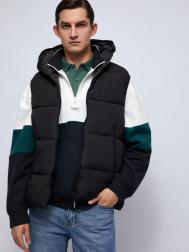 Утеплённый жилет на молнии с капюшоном ZOLLA