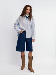 Льняная рубашка с карманом ZOLLA