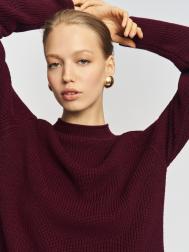 Вязаный свитер с воротником-стойкой ZOLLA