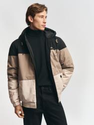 Утеплённая куртка-бомбер на синтепоне с капюшоном ZOLLA