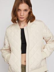 Тёплая куртка-бомбер на синтепоне со стёжкой ZOLLA