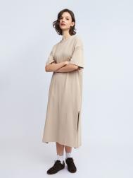 Платье-футболка из хлопка с разрезами ZOLLA