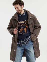 Тёплая куртка-парка на молнии с капюшоном ZOLLA