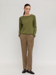 Брюки-джоггеры в клетку с поясом на резинке ZOLLA