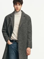Пальто из шерсти удлинённого силуэта на пуговицах ZOLLA