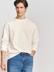 Однотонный лонгслив из хлопка с длинным рукавом ZOLLA