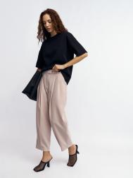 Брюки фасона Carrot с защипами ZOLLA