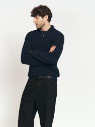 Тонкий вязаный свитер с горлом на молнии ZOLLA