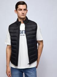 Утеплённый жилет на молнии с воротником-стойкой ZOLLA