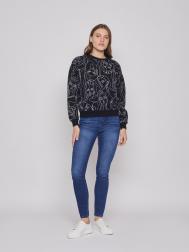 Джинсы силуэта Skinny высокой посадки ZOLLA